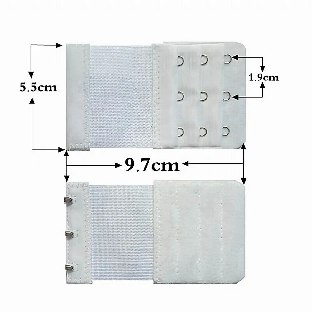 4 шт. бюстгальтеры крючки на бюстгалтер для регулировки размера 3 крючка 3 ряда женщин регулируемые нижнее белье удлиненный бюстгальтер на крючках бюстгальтер на застежке ремень с удлинением