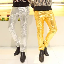 Мужские повседневные панковские штаны из искусственной кожи с пуговицами, мужские брюки-карго, мужские брюки, уличная одежда в стиле хип-хоп