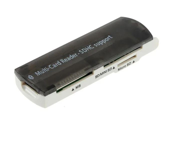 

1PCS 4in1 USB All IN One SDHC Memory Card SD TF Micro SD M2 MMC MS Reader Multi-Card Writer Color Randomly
