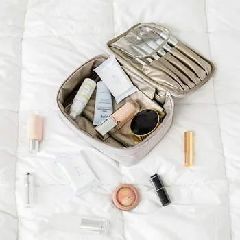 

Beautician Makeup Pouch Travel Waterproof Cosmetic Vanity Lipstick Bathroom Toiletry Storage Case Organizer Accessories Supplies