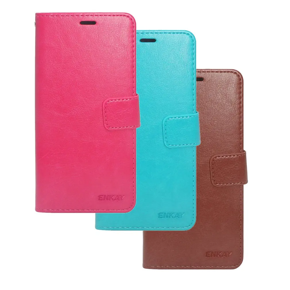 

Durable Advanced PU Leather Card Slot Mobile Phone Full Screen Case With Phone Holder Function For Huawei P20