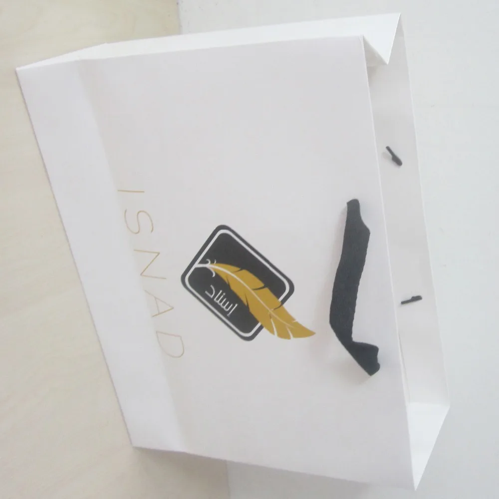 Top 200pcs/lot 28*36*11cm 2C Gold Printing Custom Present Cute Mini Shopping Bag White Paper Bags Logo With Light Handle 0 Top 200pcs/lot 28*36*11cm 2C Gold Printing Custom Present Cute Mini Shopping Bag White Paper Bags Logo With Light Handle 0