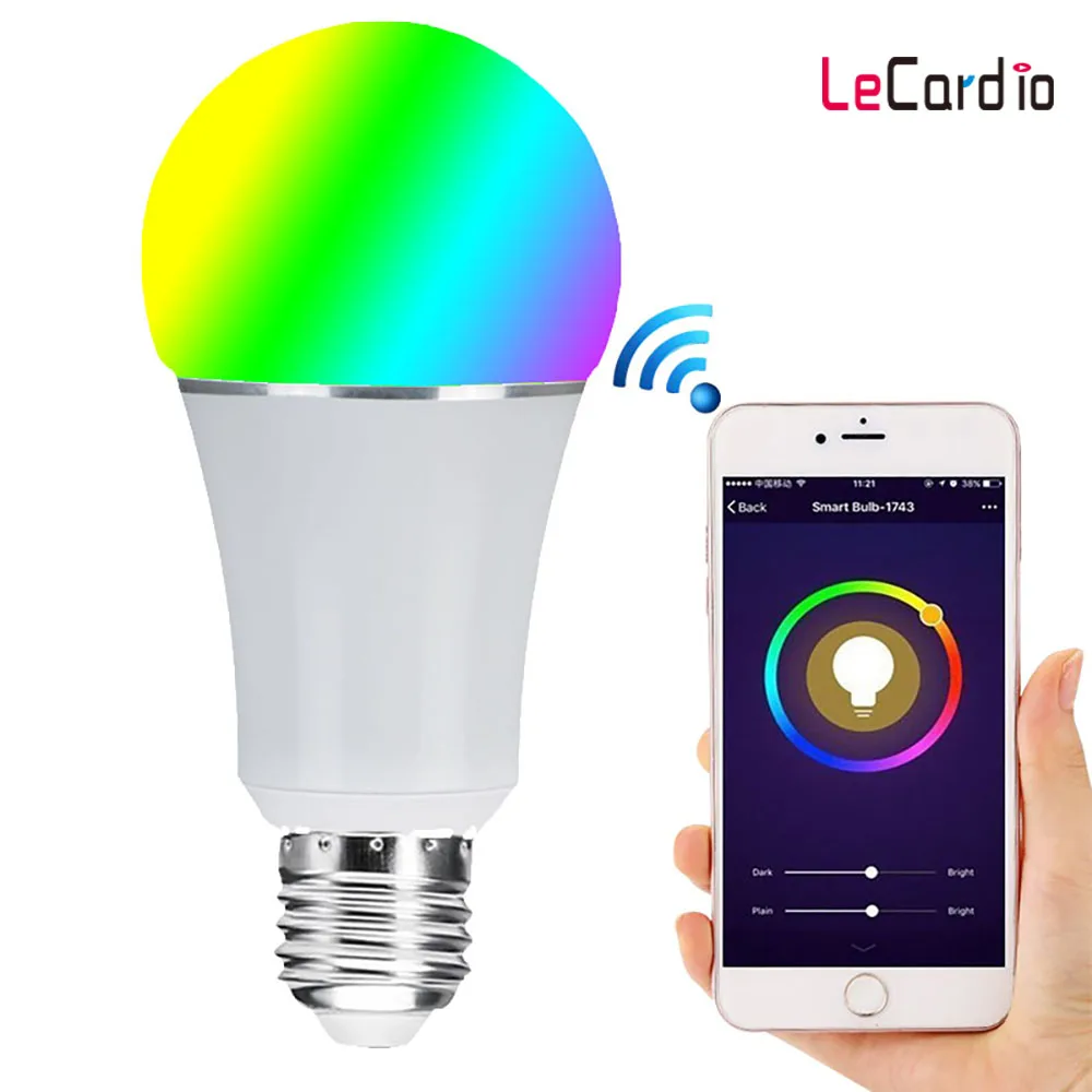 Светодиодный Smart лампочки Wi-Fi Multi-Цвет этап лампы Совместимость с Alexa Google домашний помощник телефон приложение дистанционного Управление