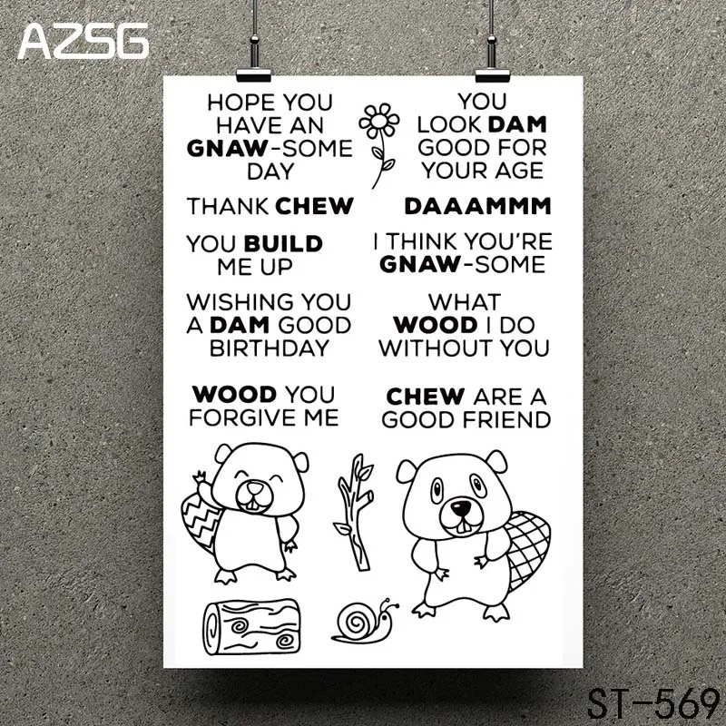 

Wood feelings Transparent Clear Stamp/Seal for DIY Scrapbooking/photo Album Decorative Clear Stamp Sheets 11*16cm