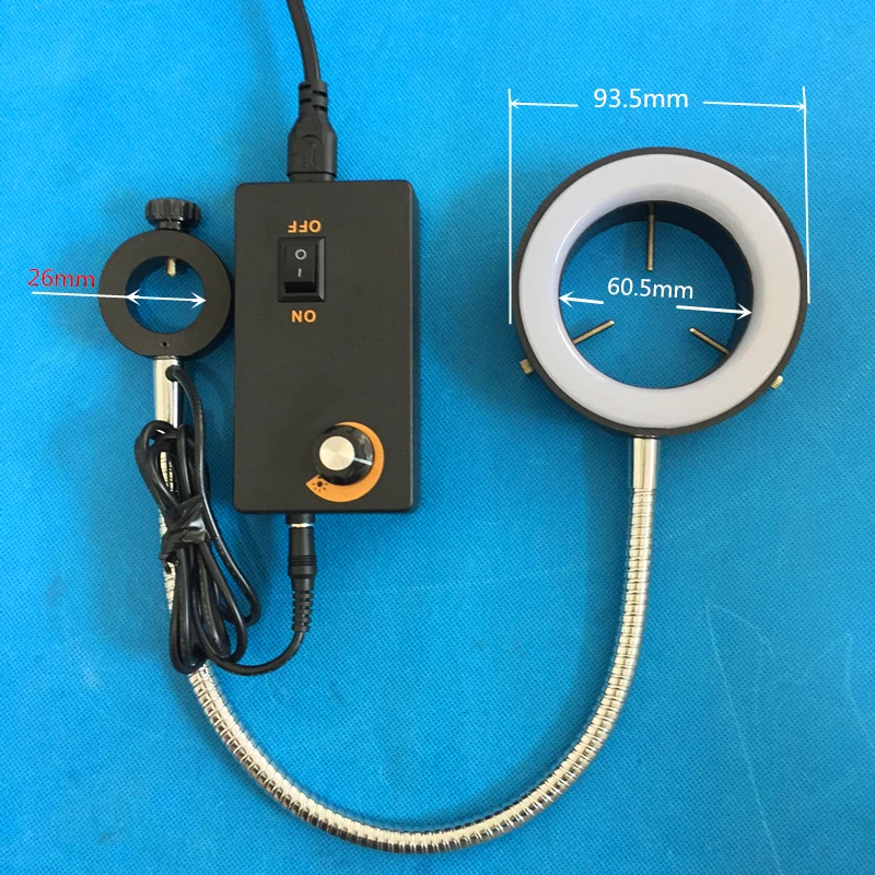 Инструмент и оборудование, посвященный светодиодный Белый свет металлический шланг для регулировки яркости микроскоп боковой диаметр