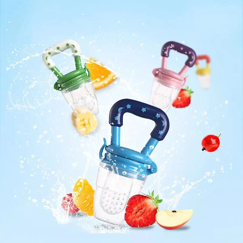 Newborn Baby Fruit Teether Baby Nipple Food Bite Safe Feeder Bite Food Teether Oral Care Pacifier Birth Infant Silicone Teethers
