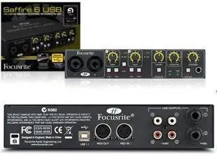 Focusrite Saffire 6 Usb Audio Interface Sound Card The New Licensed - Audio  & Video Cables - AliExpress