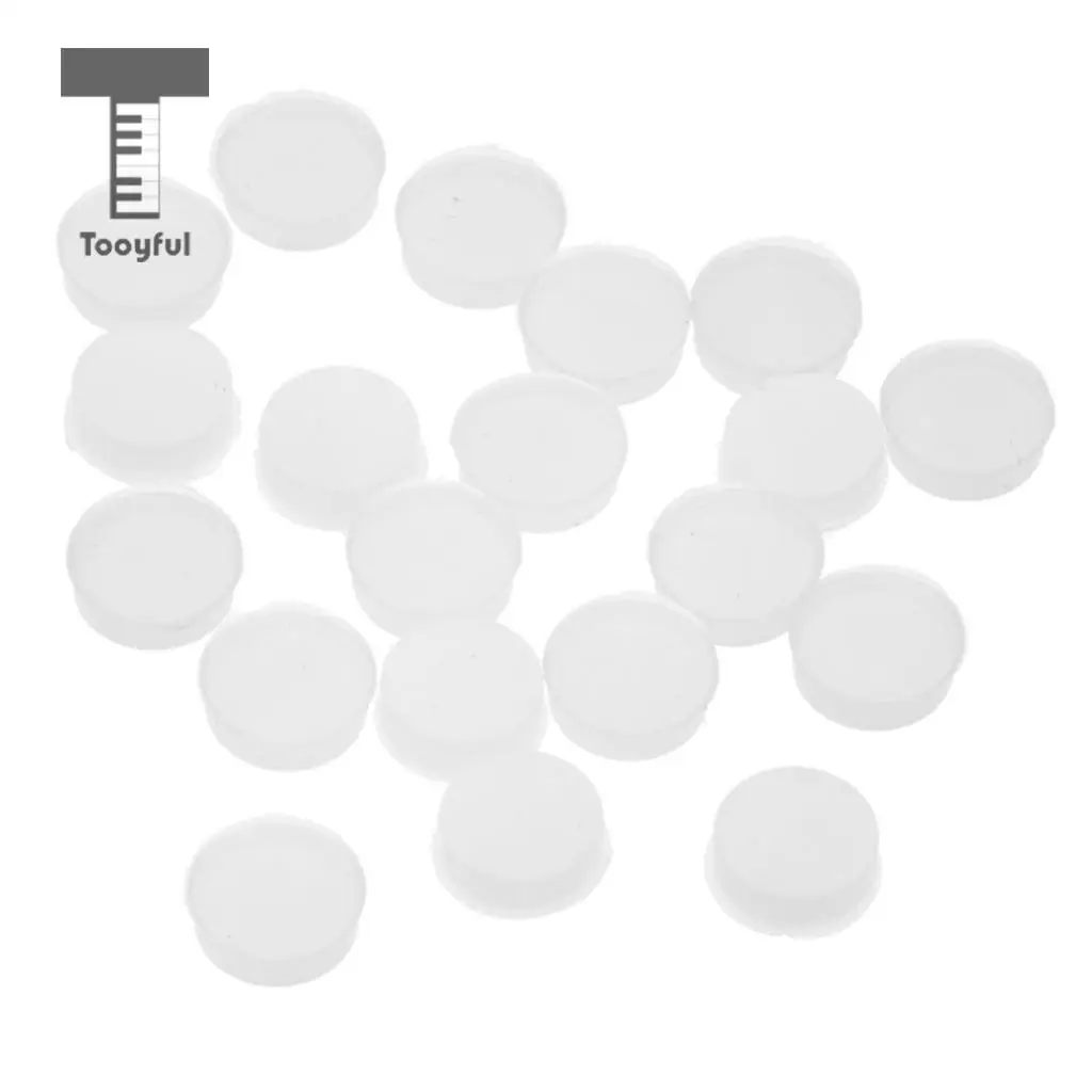 Tooyful Exquisite 20Pcs Silicone Flute Open Hole Plugs Woodwind Instrument Accessory for Flute Player