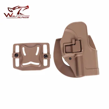 

CQC Tactical Pistol Holster USP Gun Holster MOLLE Quick Release Belt Waist Pistol Holster Right Handed IPSC IDPA Military Case