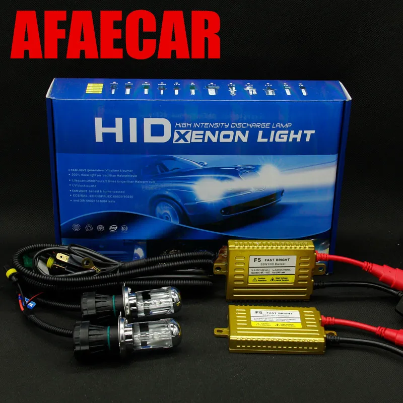 AFAECAR 1 set car 12v bi xenon hid AC 12V 55W font b lamp b font