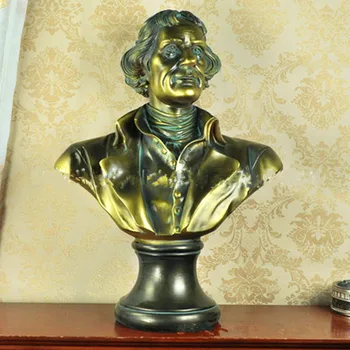 

Theodore Roosevelt President Of The United States Of America Bust Statue Colophony Crafts Desktop Decoration Study G1036