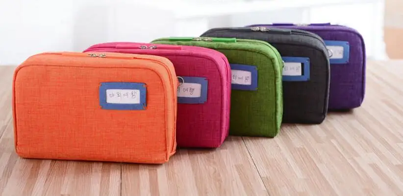  2020 Portable Travel Cosmetics Bags Girl Makeup Pouch Cotton Linen Makeup Organizer Storage Bags