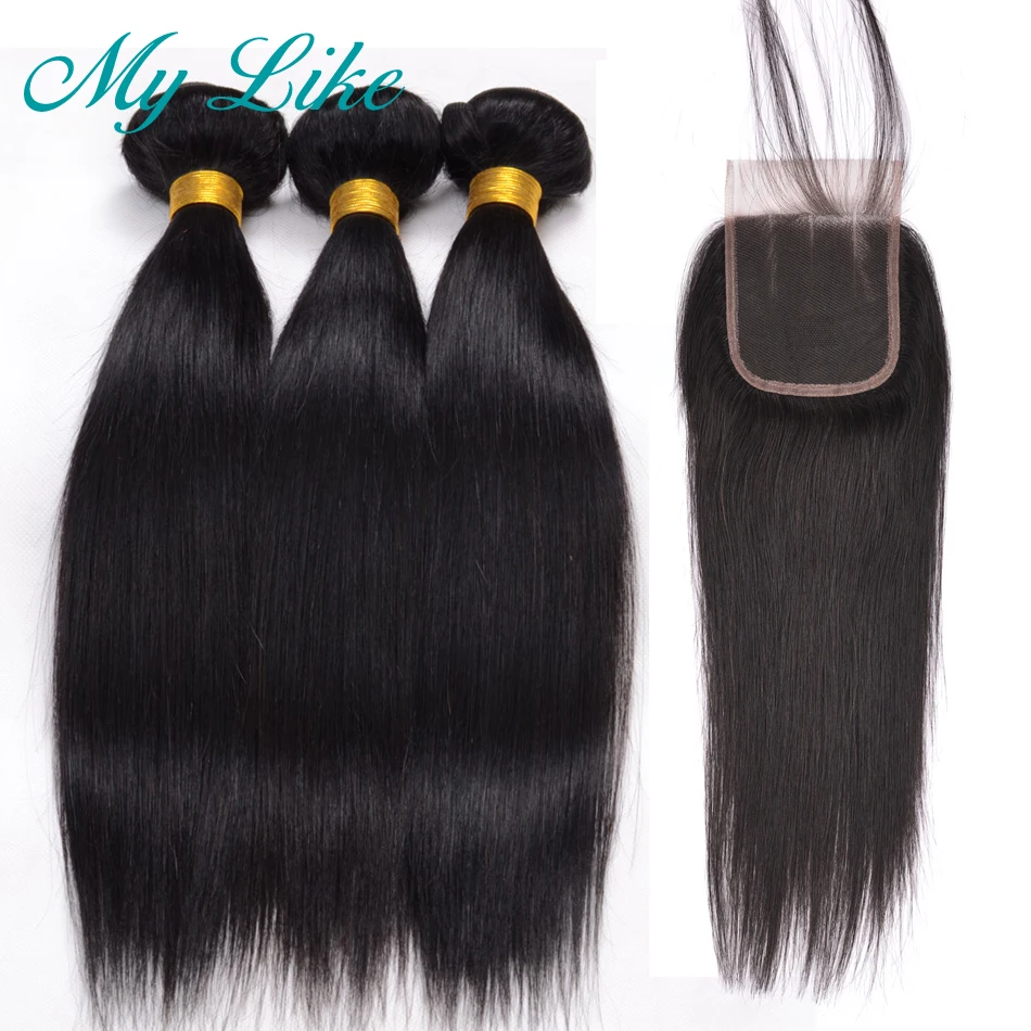 straight hair with closure 1