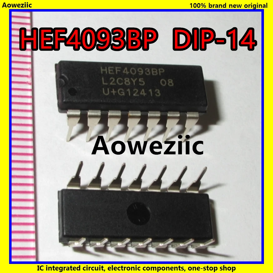 Триггер NAND Schmitt 5 шт./лот HEF4093BP HEF4093 4093 DIP-14 четыре входа 2 | Обустройство дома
