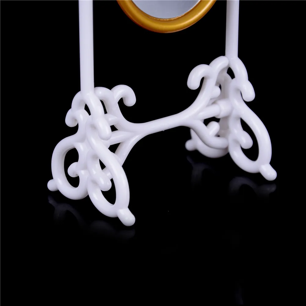 1X Cute Metal Dressing Table Mirror Gold Tone Dolls House Dollhouse Miniature Accessories 23cm Random Color 1X Cute Metal Dressing Table Mirror Gold Tone Dolls House Dollhouse Miniature Accessories 23cm Random Color