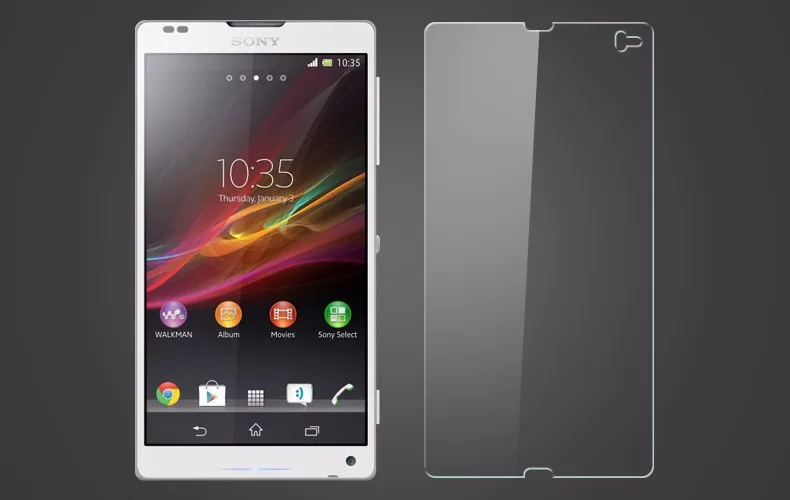 0,3 мм передняя 2.5D Закаленное Защитное стекло для экрана чехол для sony Xperia Z L36H c660x c6603 C6602 закаленное стекло