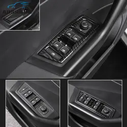 Автомобиль-Стайлинг стекла автомобиля переключатель подъема декоративная крышка автомобильные аксессуары для Фольксваген T-ROC 2017 2018 LHD