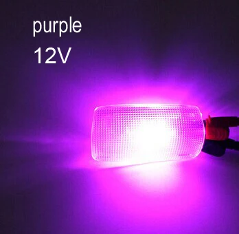 SCOE 10 шт. T5 3SMD приборная панель светодиодный 12 В/24 В 12516 13516 W1.2W измерительный светильник Автомобильный светодиодный светильник 2835 SMD супер яркий - Испускаемый цвет: 12V-purple