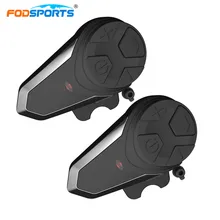 2pcs BT-S3 Helmet Headsets Motorcycle Intercom Wireless Bluetooth Interphone Handsfree Waterproof FM Radio 5 languages Manual