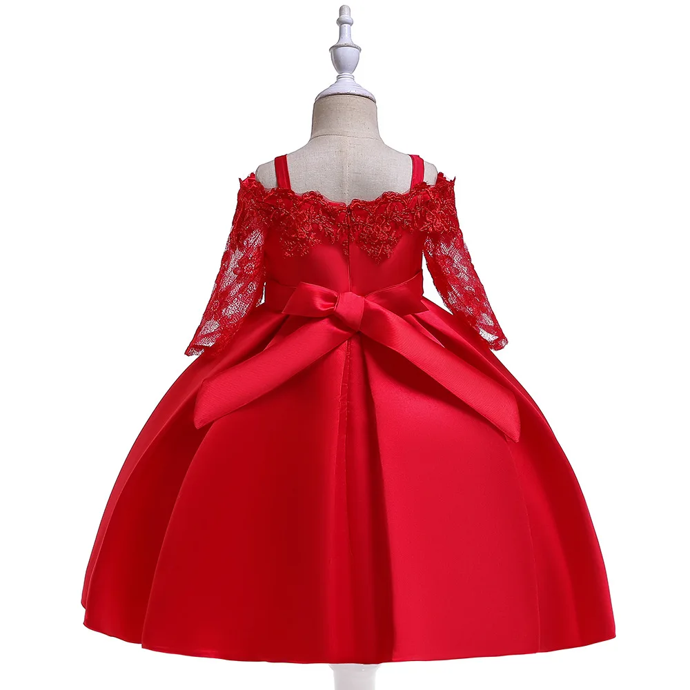 Элегантное платье принцессы для маленьких девочек; вечернее платье для дня рождения; свадебное платье с цветочным узором для девочек; детская одежда