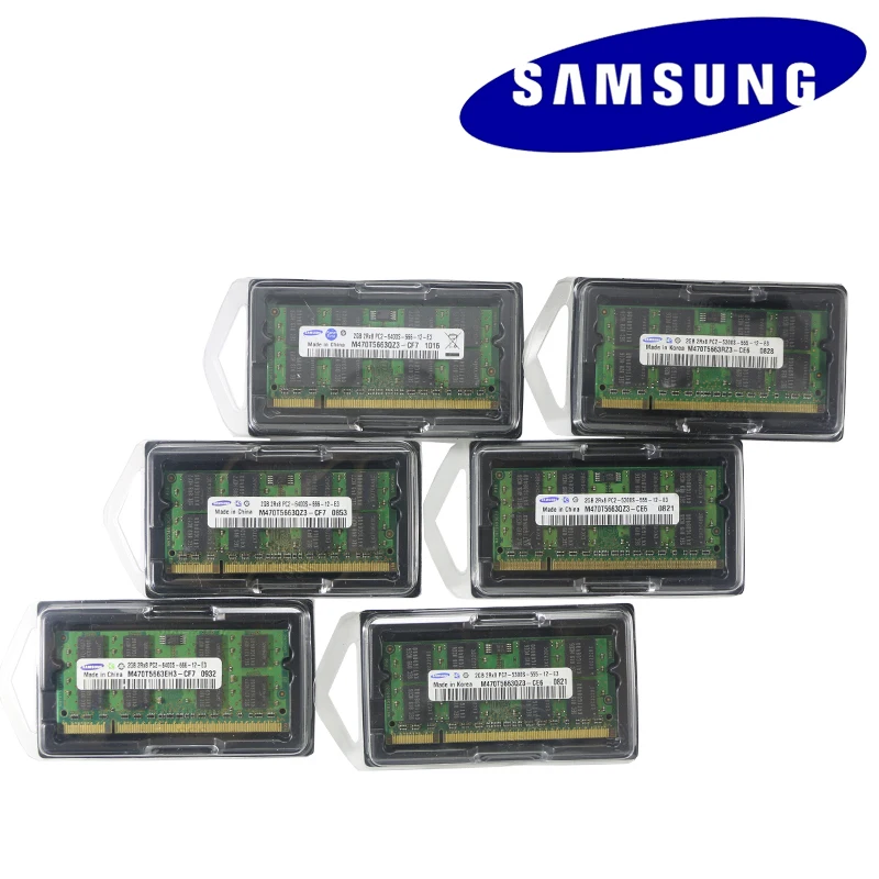 Samsung ноутбук Оперативная память Memoria модуль DDR2 800 667 МГц PC2 6400s 1 ГБ 2G 2G B 4G 4GB 8GB DDR3 1333 1600 МГц PC3-12800s 10600s