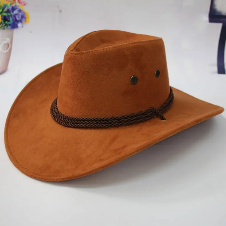 Cattle Yellow 11,11 шляпы ковбойские шляпы для женщин с полями Sombreros Mujer Invierno в Западном и американском стиле мужские Sombrero Vaquero из искусственной замши - Цвет: Cattle Yellow