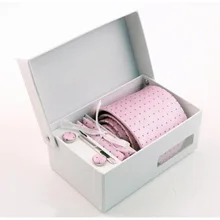 18 цветов набор галстук 6 шт./компл. шелк Галстуки Для Мужчин's Галстуки мода галстук комплект плед полосой Ман галстук шеи галстуки с подарочной коробке