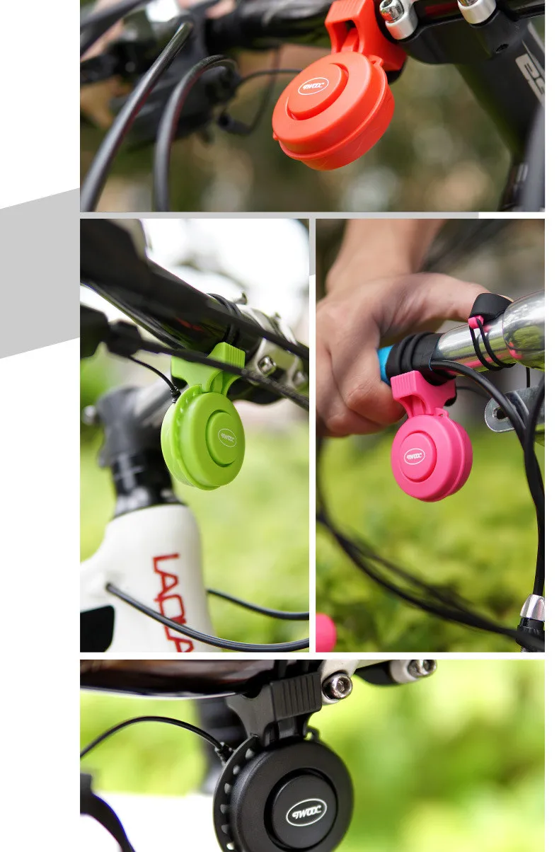 TWOOC обновленный велосипедный электронный звонок 100dB Город Езда на велосипеде Водонепроницаемый клаксон велосипедный USB Charing аудио сигнал тревоги колокольчики