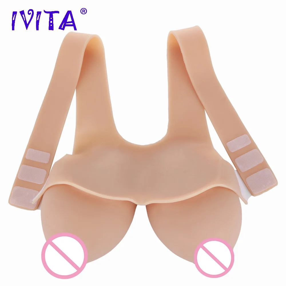 Реалистичная силиконовая форма для груди IVITA 8300 г трансвеститов искусственные