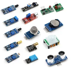 Kit de Sensor 16 en 1, Super Kits de iniciación para Arduino y Raspberry Pi 3