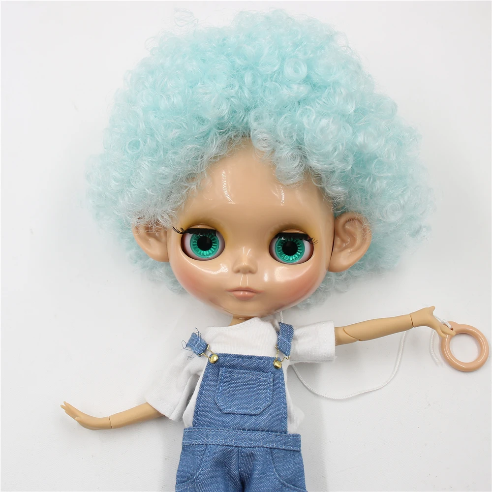 Кукла ICY DBS Blyth 1/6 bjd шарнирная кукла для тела из кожи загара Afor волосы синие 30 см