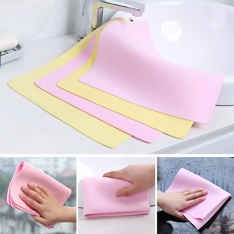 

Oil-free Faux Deer Skin Absorbent Rag Car Care Car Cleaning Towel 20*30cm Thicken Kitchen Towel Cloth 1pc New Wiping Absorbent