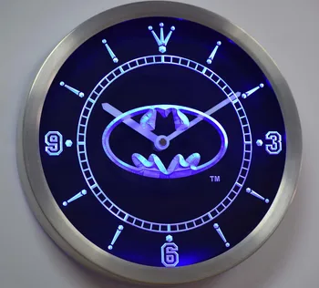 

nc-tm180 Batman Hero Bat Neon Light Signs LED Wall Clock