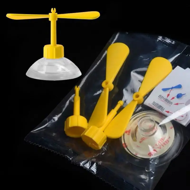 

New Motorcycle Helmet Accessories DIY Suction Cup Rotate For Children's Outdoor Toys Helmet Bamboo Raft Helmet Decoration
