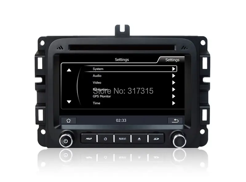 Excellent Auto Radio Car DVD Player for Dodge RAM 1500 2014 2015 w/ GPS Navigation Bluetooth TV USB SD MP3 AUX Auto Stereo Video Audio 2