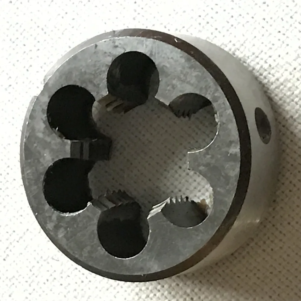 

Free Shipping Of 1PC 9Sicr Made BSF Standard 5/8“-14 Manual Die for Hand Threading Aluminum Iron Metal Workpieces