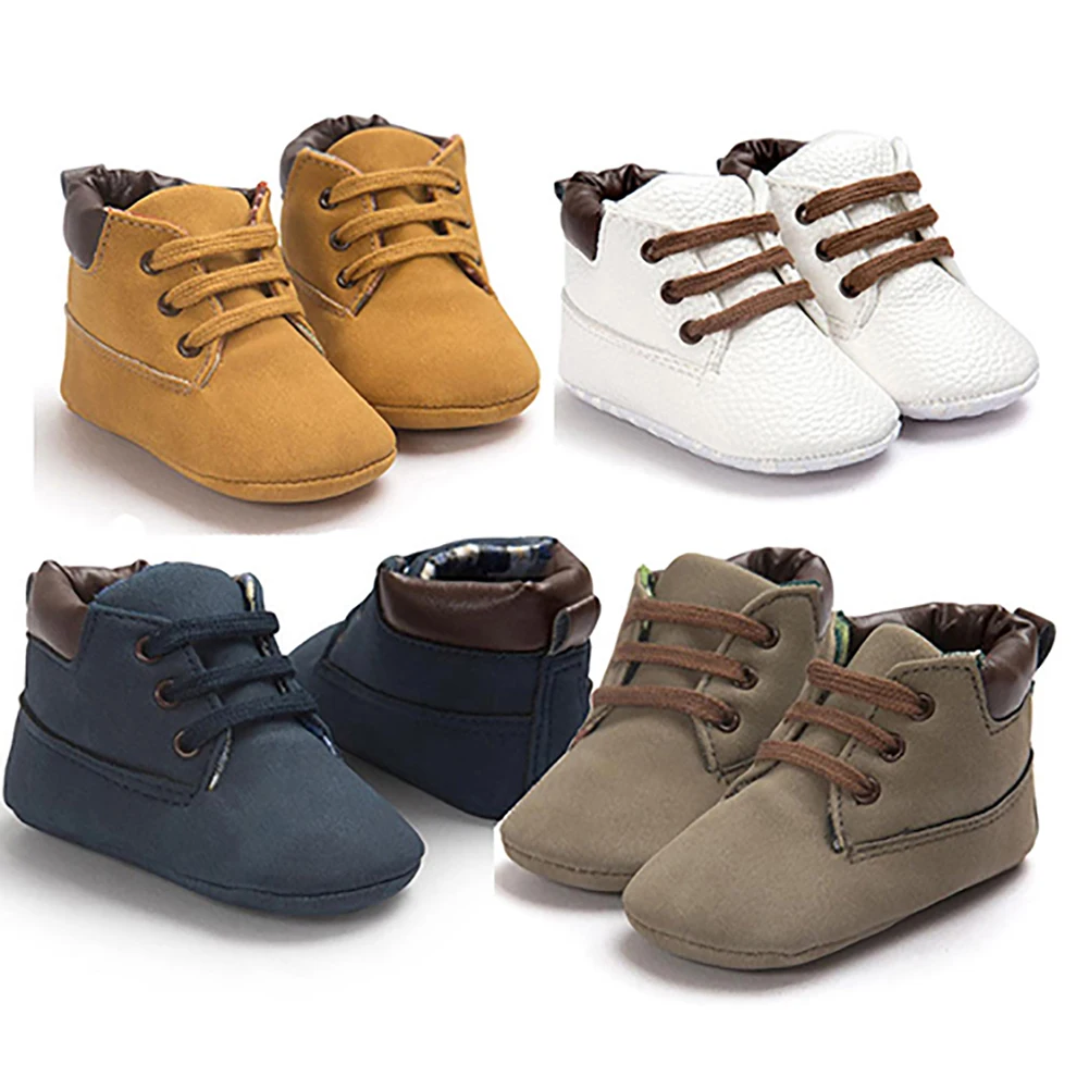 Baby Kids Toddler Infant Lace Up Sneaker Shoes Soft Sole Anti Slip Crib