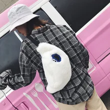 Женская мода улыбка имитация воды норка поясная сумка Bananka Зима путешествия поясная сумка для женщин Подиум шоппинг пояс Сумка