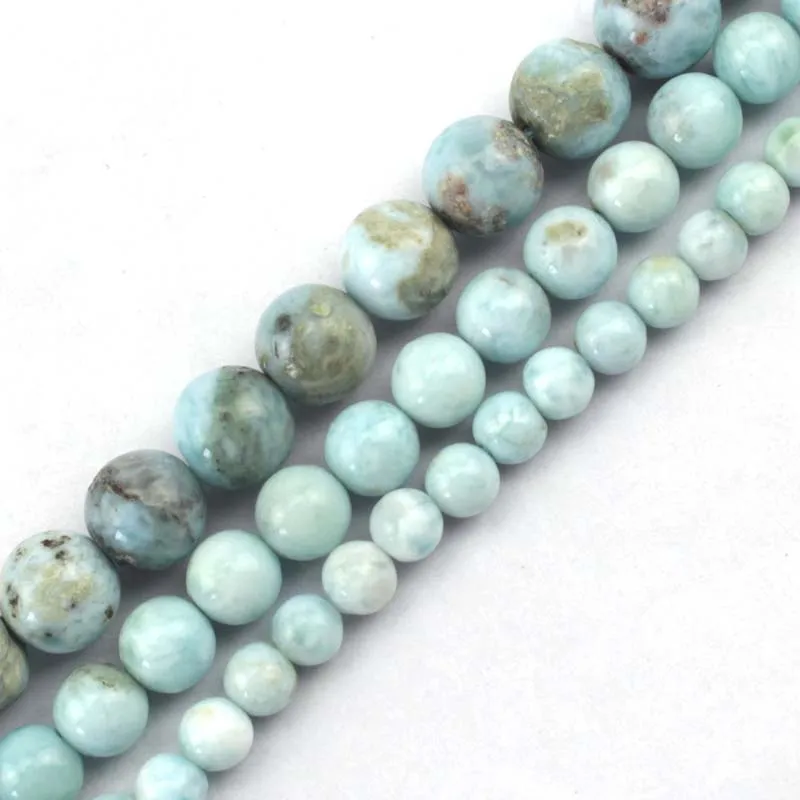 Natural larimar/Cobre Pectolite GEM contas de pedra pedra natural DIY contas solta pérolas para a jóia fazendo strand 15 “frete grátis