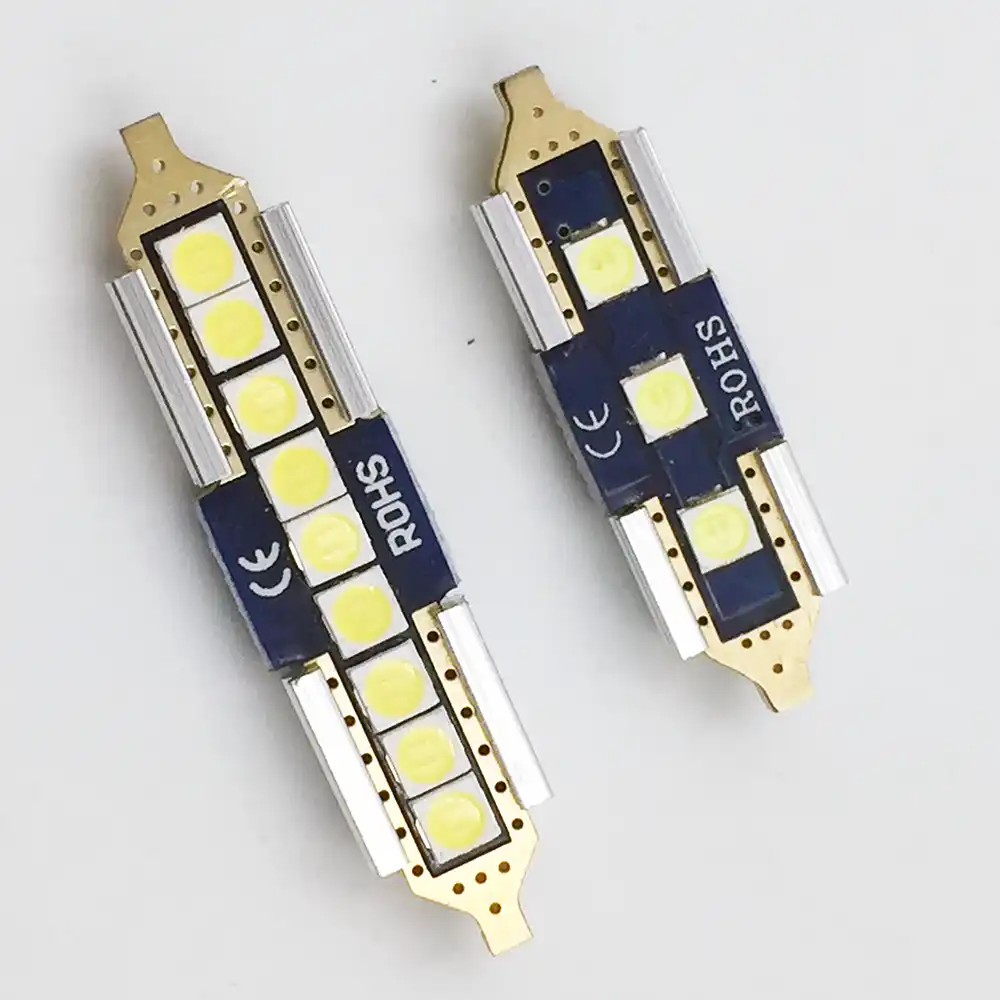 YSY 100x Canbus без ошибок автомобильная светодиодная лампа 31 мм 36 39 41 3030 3 6 9 SMD C5W C10W SV8.5 211