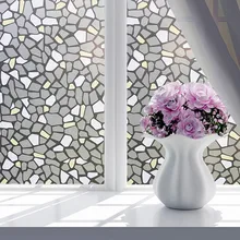 Одуванчик матовый, непрозрачный Электростатическая матовая пленка для стекол ванная комната спальня стикер окна DIY украшение дома