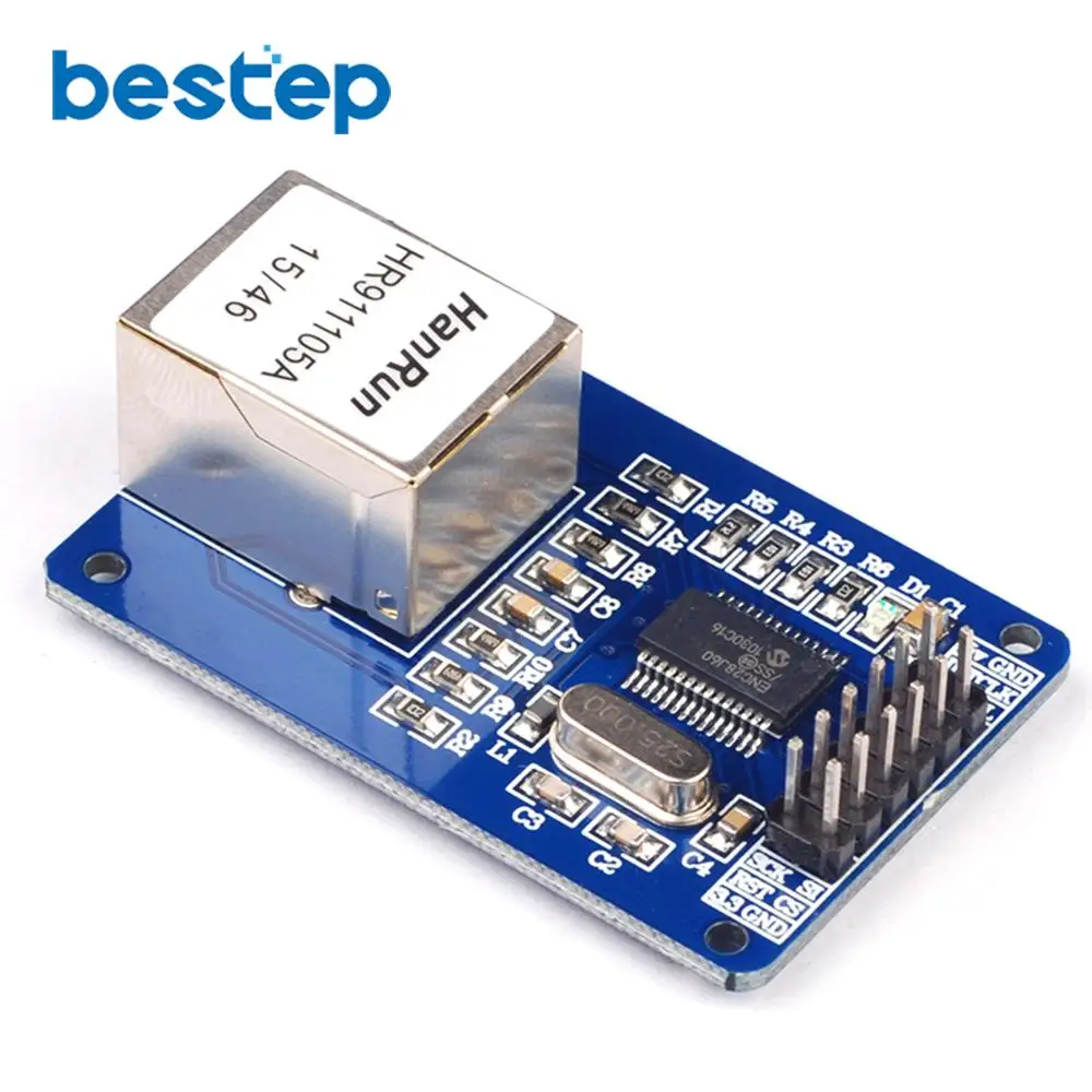 Сетевой модуль ENC28J60 Ethernet LAN схема для 51 AVR LPC + SD карты считыватель сокетов|module