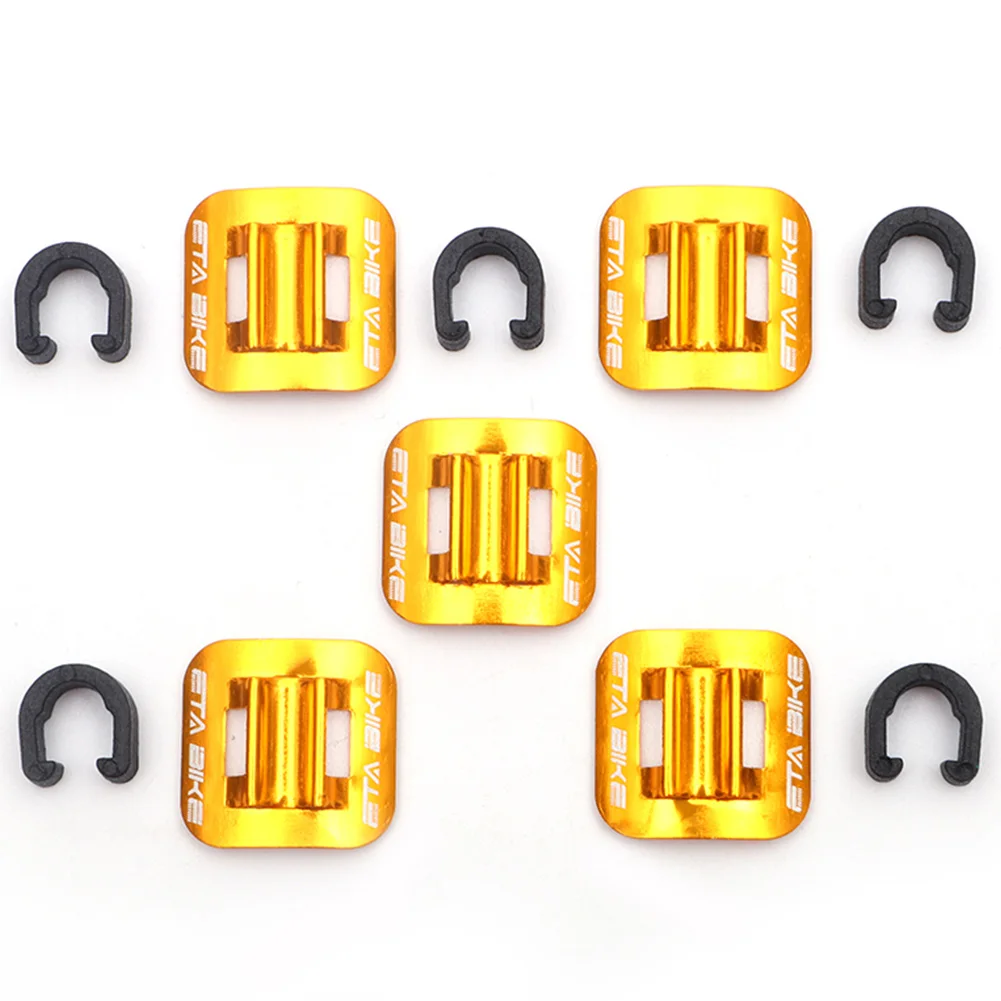 

5 Pcs Oil Tube Frame Clip Brake Cable Conversion Guide Fixed Clamp C Shape Aluminum Buckle Bike Bicycle Seat Tubing
