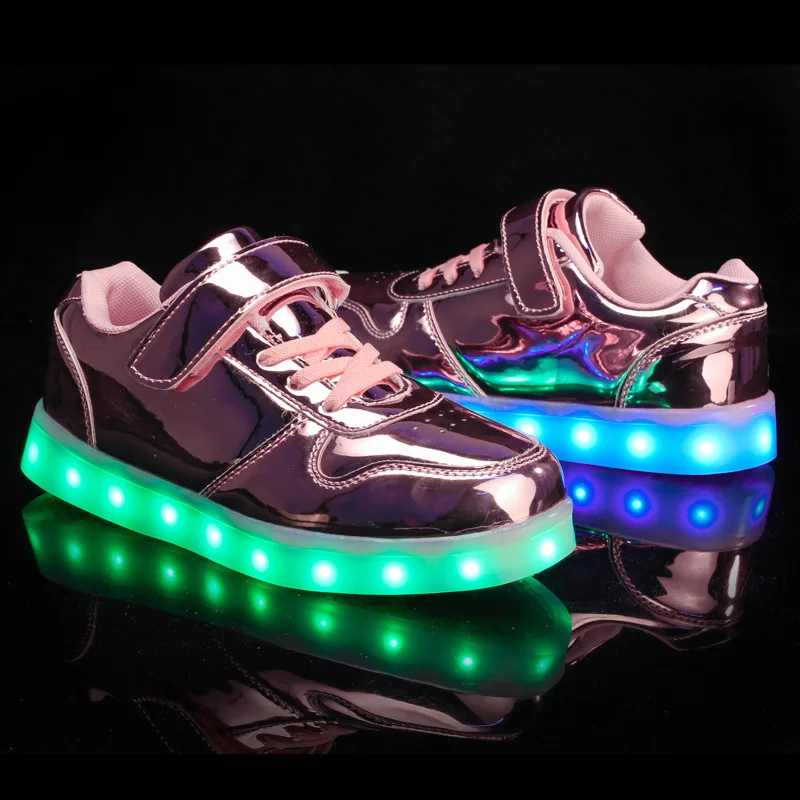2019 Новая мода Световой buty светодиодный индикатор зарядки USB детская обувь для