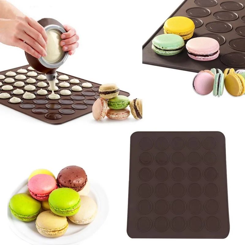 30 Pcs Premium Silicone Baking Mat For Macarons Reusable Nonstick