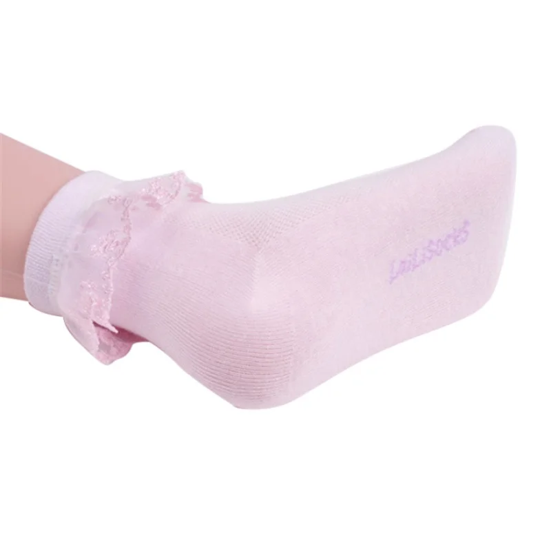 Новые кружевные носки с оборками в стиле ретро, 1 шт. сетчатые носки принцессы для маленьких девочек Дышащие Короткие носки до щиколотки для девочек