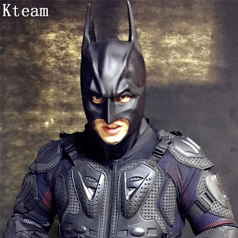 

Famous Movie Batman Masks Adult Halloween Party Mask Full Face Latex Caretas Movie Bruce Wayne Cosplay Toy Props Facncy Costume
