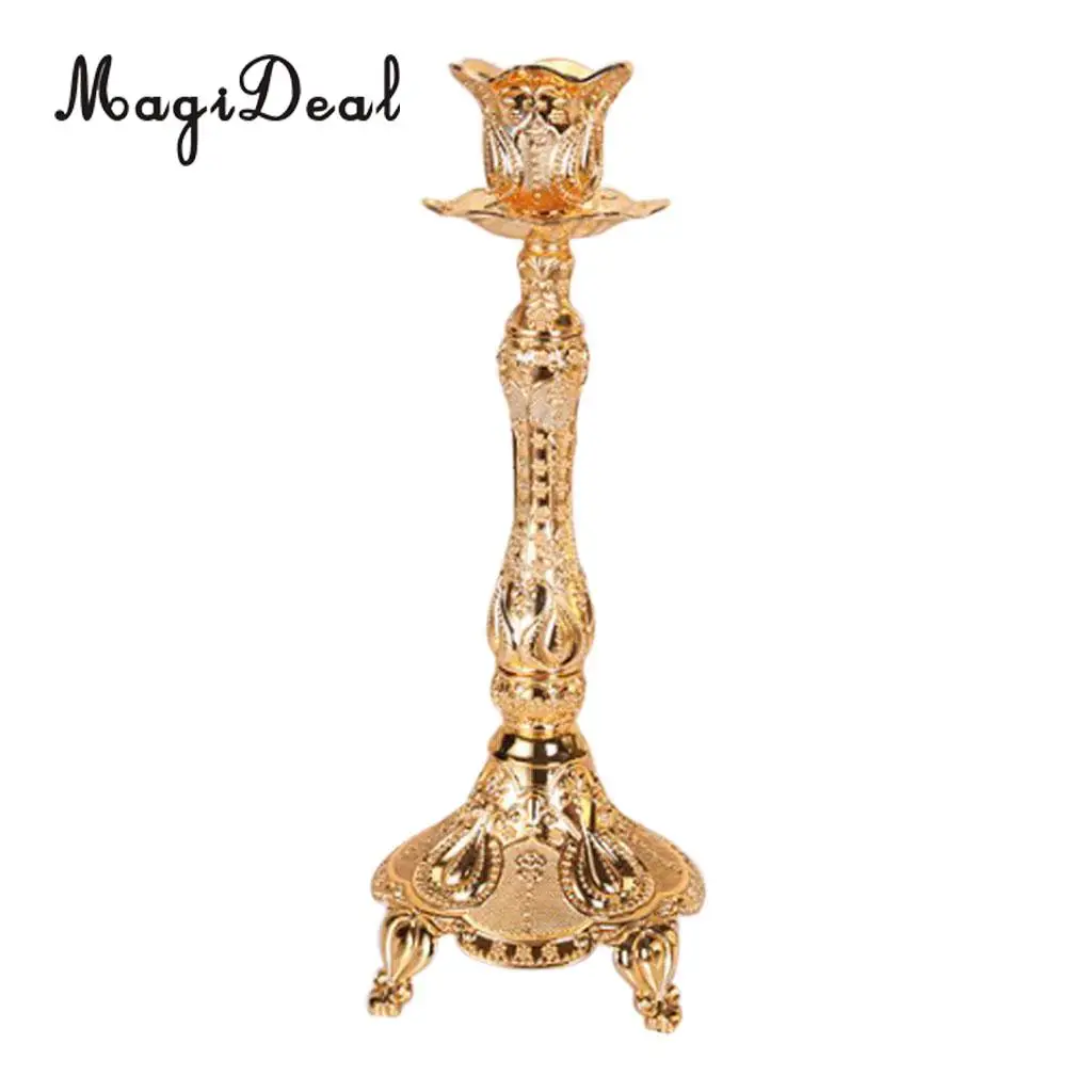Vintage Candelabra Metal Desktop Candleholder 1/3/5 Head Antique Candlestick Votive Mood Lighting Holder Fixtures