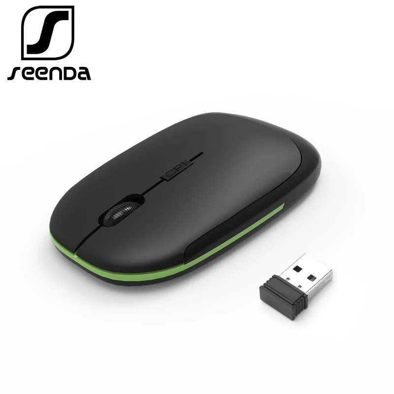 SeenDa Wireless Mouse USB Nano Receiver 2 4G Super Slim Mouse For Laptop Notebook font b
