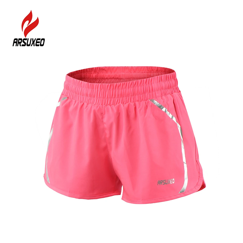 Arsuxeo Women's Active Cycling Shorts Gym Fitness Workout Yoga Shorts